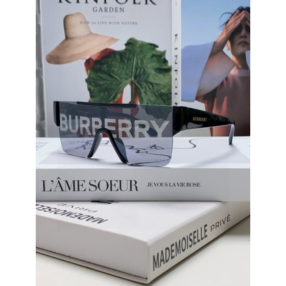 Burberry Shield Sunglasses with "BURBERRY" Logo Lenses